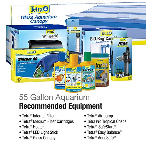 Tetra Glass Aquarium 55 Gallons, Rectangular Fish Tank (NV52018)
