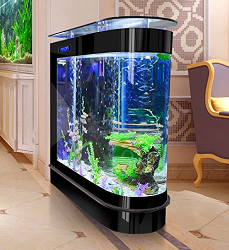 LED Black 124Gal Aquarium for Home/Office