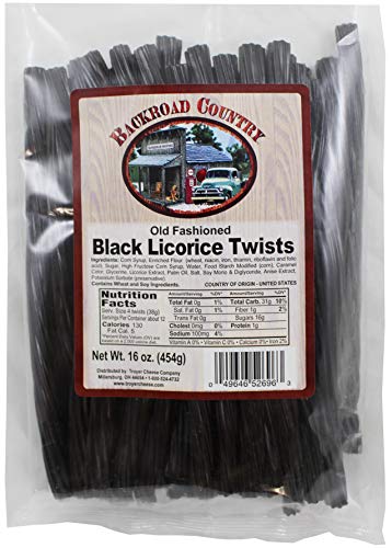 Backroad Country Black Licorice Twists - 16oz