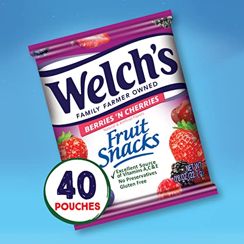 Welch's Berries 'N Cherries Fruit Snacks, Gluten Free
