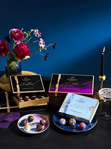 Godiva Dark Chocolate Truffles Assorted Gift Box, 12 pc