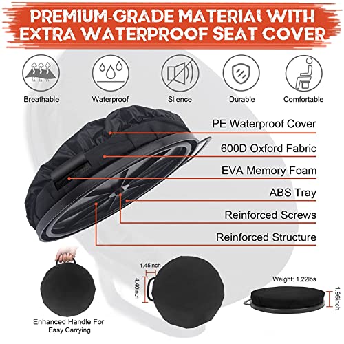 WarBull 360-Degree Swivel Bucket Seat Cushion