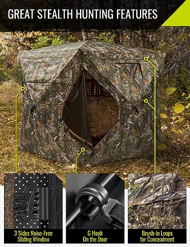 TIDEWE Portable 270-Degree Hunting Blind with Carry Bag