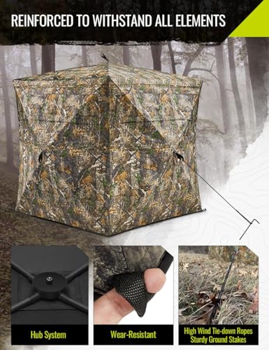 TIDEWE Portable 270-Degree Hunting Blind with Carry Bag