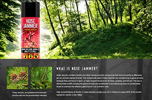 Nose Jammer Natural Hunting Scent Eliminator Spray