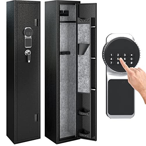 Digital Rifle Safe with Quick Access and Shelf