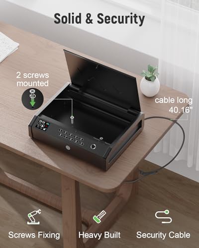 Biometric Handgun Safe with Fingerprint Access