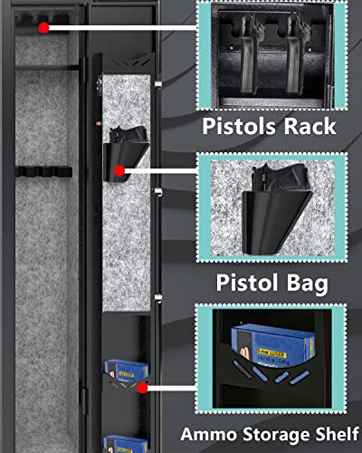 Digital Rifle Safe with Quick Access and Shelf