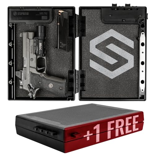 STOPBOX PRO - Quick Access Handgun Lock Box 2 Pack