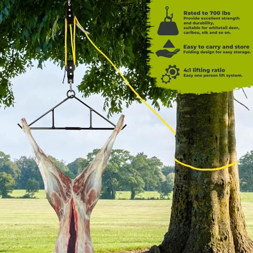 Highwild Game Hanging Kit with Pulleys & Rope