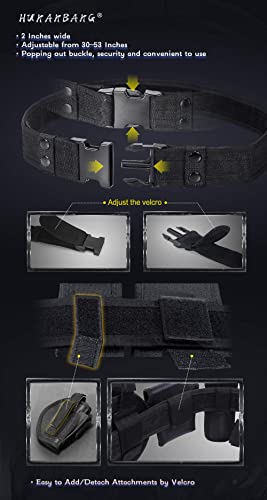 HUNANBANG 10-in-1 Tactical Utility Duty Belt