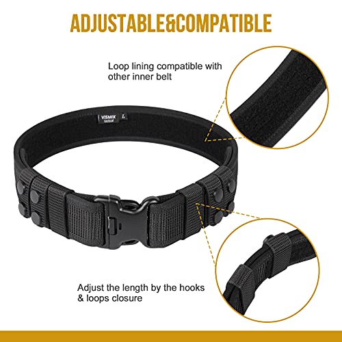 VISMIX 2" Security Nylon Duty Belt with Keepers