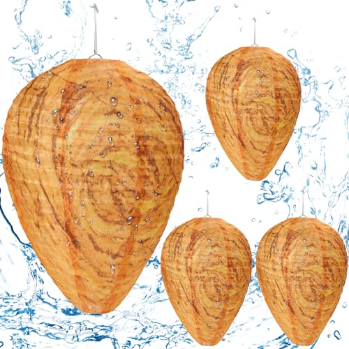 4 Pack Wasp Nest Decoys for Outdoor Protection
