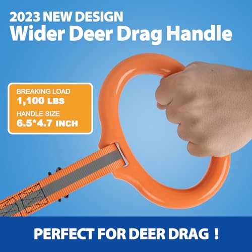 Hunthor Deer Drag Rope with Wider Handle