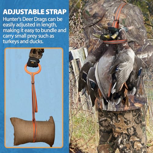 Hunthor Deer Drag Rope with Wider Handle
