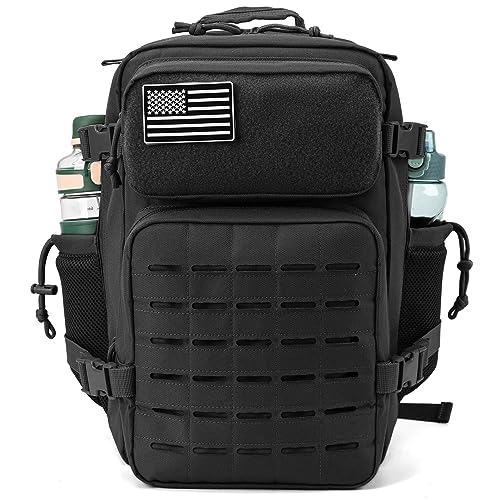 25L Tactical Military Backpack with Cup Holders
