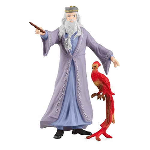 Harry Potter Dumbledore & Fawkes Figurine Set