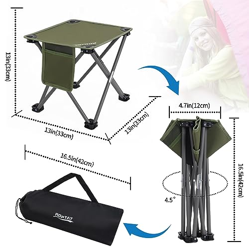 2 Pack Portable Camping Folding Stool Set