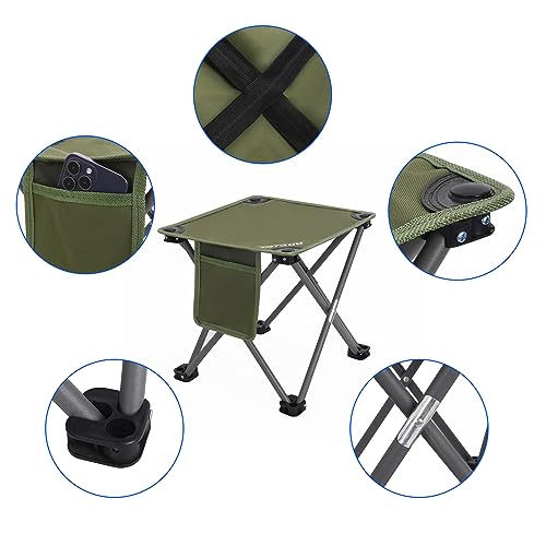 2 Pack Portable Camping Folding Stool Set