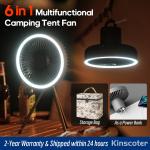 10,000mAh Rechargeable Camping Fan with LED Light