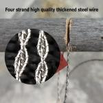 Compact Stainless Steel Pocket Wire Saw for Camping