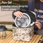 10,000mAh Rechargeable Camping Fan with LED Light