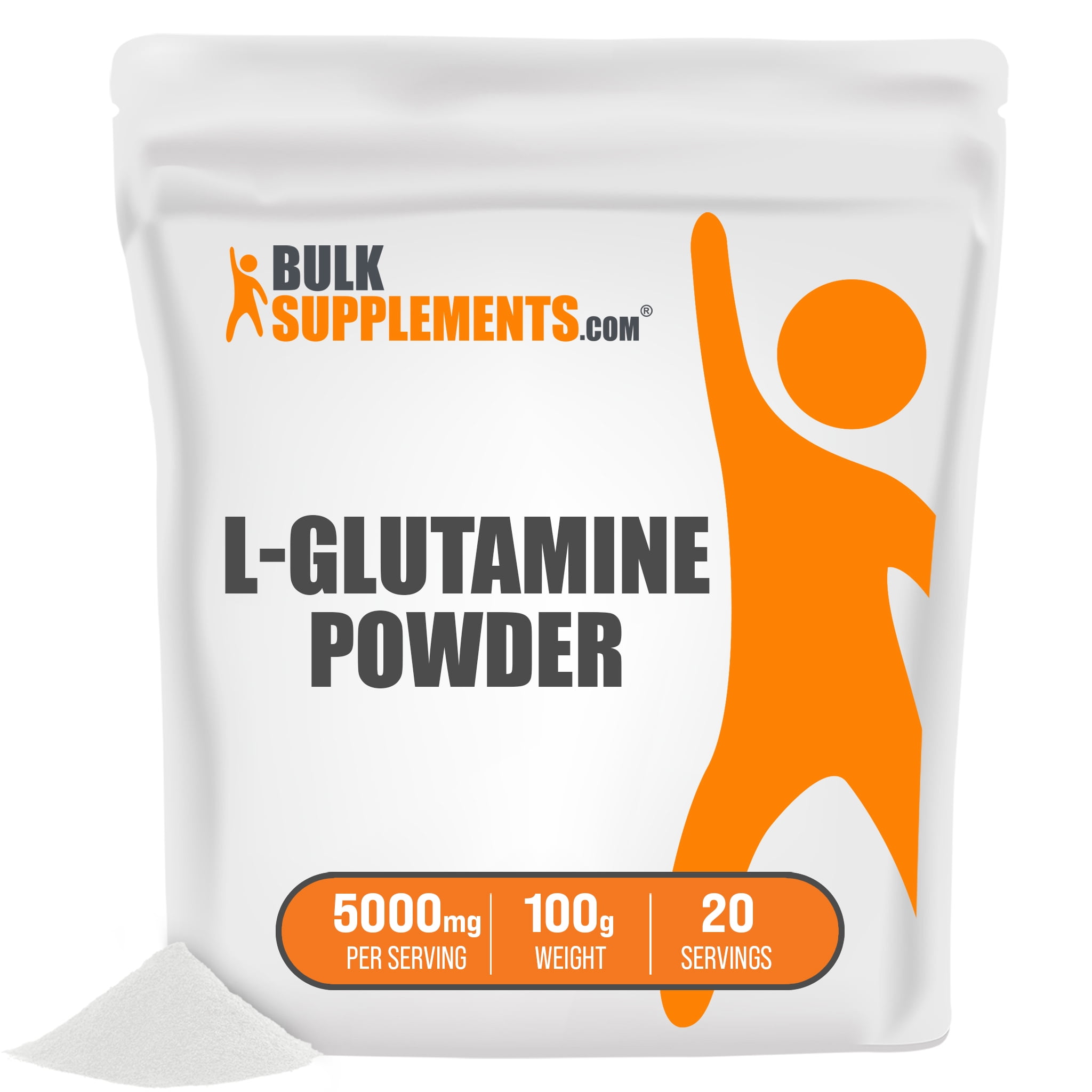 BulkSupplements L-Glutamine Powder for Recovery 100G