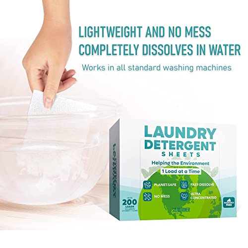 Eco Friendly Laundry Detergent Sheets - 200 Loads