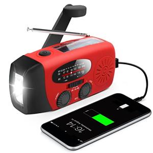 Emergency Hand Crank Radio with Flashlight and Charger