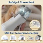 2-in-1 USB Rechargeable Pet Nail Clippers