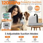 Dog Grooming Vacuum and Clippers Kit, Low Noise