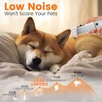 Dog Grooming Vacuum and Clippers Kit, Low Noise