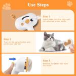 3-in-1 Pet Grooming Steam Brush for Shedding