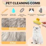 Flea Comb for Cats and Dogs with Steel Teeth