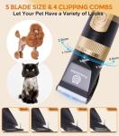 Petsaunter Low Noise Rechargeable Dog Clippers