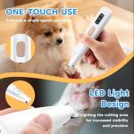 McBazel Waterproof Pet Hair Trimmer with LED Light