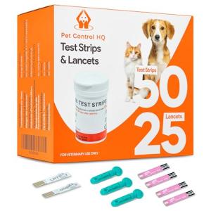 50 Pet Glucose Test Strips for Dogs and Cats