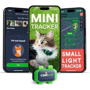 Smallest Waterproof Cat GPS Tracker with App