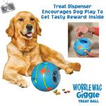 Wobble Wag Giggle Treat Ball - Interactive Dog Toy
