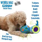 Wobble Wag Giggle Treat Ball - Interactive Dog Toy