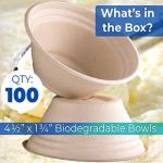Biodegradable Disposable Pet Bowls - 100 Pack