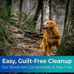 Biodegradable Disposable Pet Bowls - 100 Pack