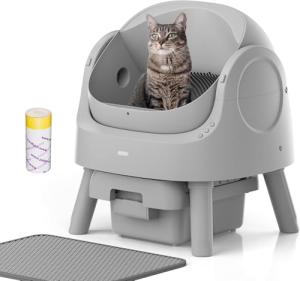 Mimfam Self-Cleaning Litter Box for Multiple Cats