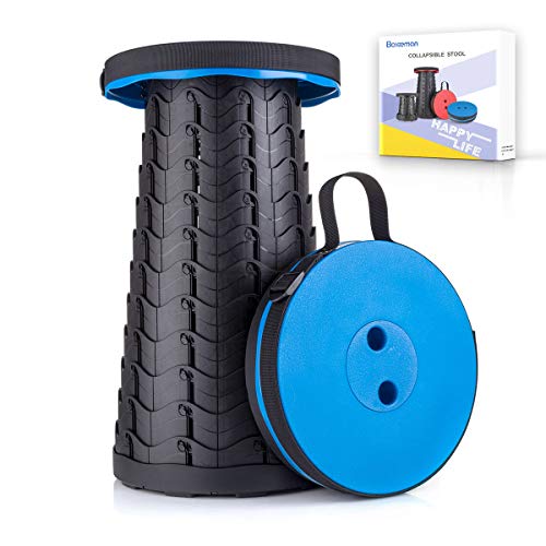 Lightweight Folding Stool - Sturdy & Portable (Blue)