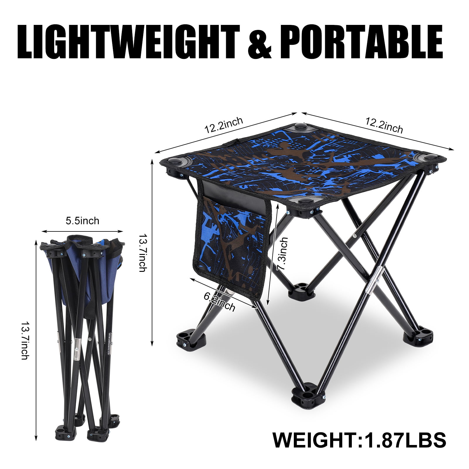 Yaoping Portable Camouflage Folding Camping Stool