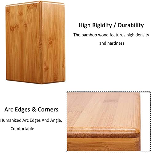 Bamboo Yoga Blocks for Balance and Flexibility