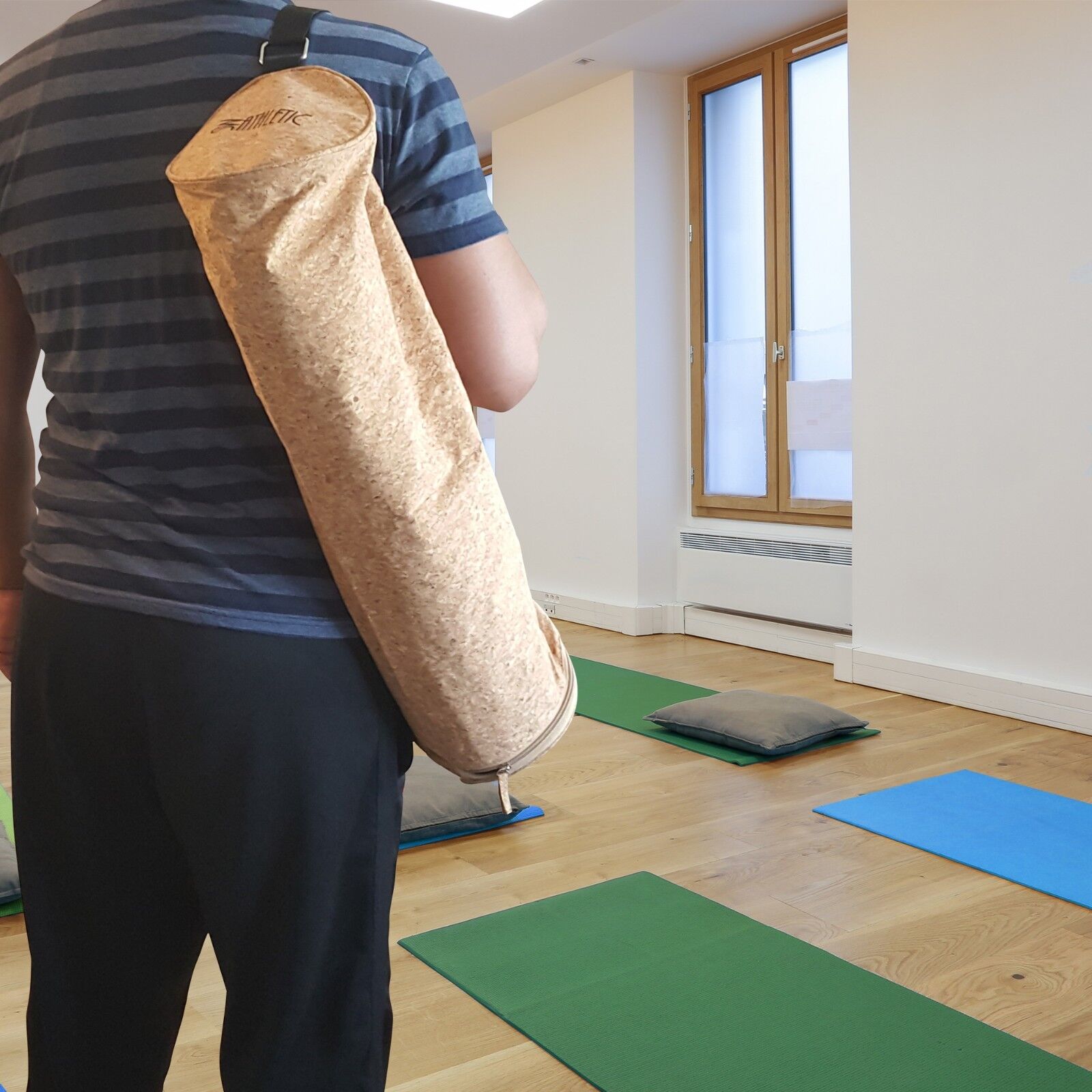 Eco-Friendly Cork Yoga Mat Tote Bag
