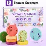 10 Pack Aromatherapy Shower Steamers for Relaxation