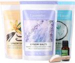Relaxing Epsom Salts Gift Set with Essential Oils