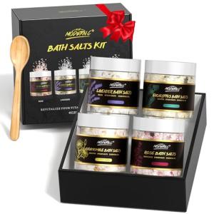 Relaxing Epsom Bath Salts Gift Set with Essentials